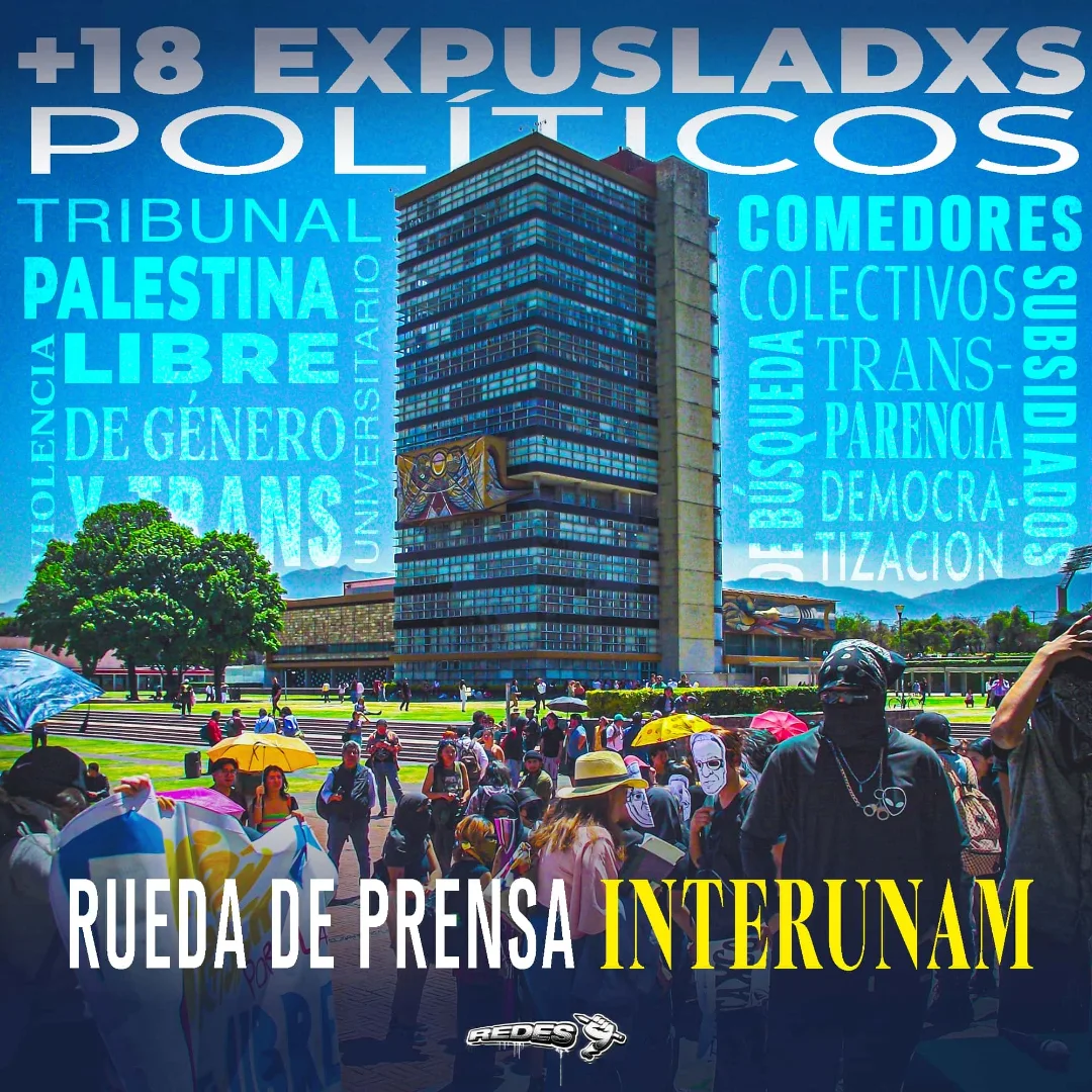 13/abr/2025. Rueda de Prensa InterUNAM contra Tribunal UNAM