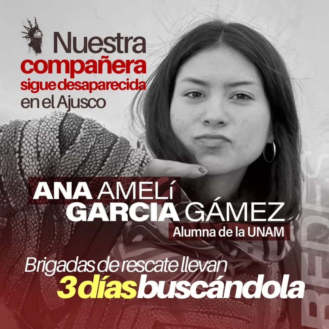 16/jul/2025. Ana Amelí Sigue Desaparecida