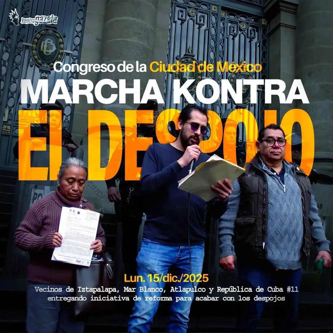 16/dic/2025. Marcha al Congreso CDMX Contra el Despojo